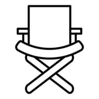 Director Chair Icon Style vector