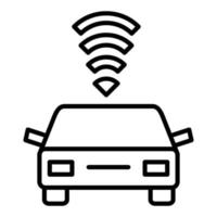 Connected Vehicle Icon Style vector