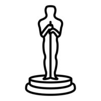Oscar Award Icon Style vector