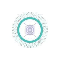 Object. prototyping. rapid. structure. 3d Glyph Icon. Vector isolated illustration