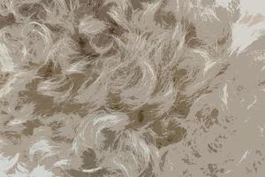 Brown Fur Background. Bear, Dog Skin. Digital Illustration. Brown fur vector texture. Brown animal skin imitation. Furry background. Seamless animal print. photo
