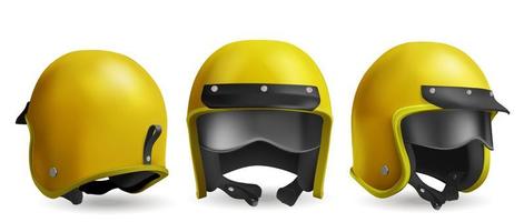 casco de moto para carrera y paseo en scooter vector