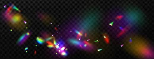 overlay rainbow effect, crystal light refraction vector