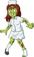 Cute Zombie standing and walking vector