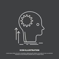 Mind. Creative. thinking. idea. brainstorming Icon. Line vector symbol for UI and UX. website or mobile application