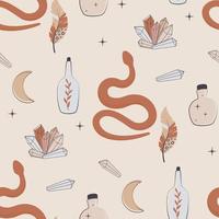 magic pattern with snakes vector