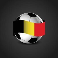 fútbol de bandera de alemania vector