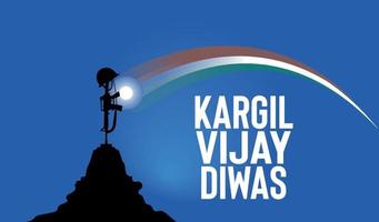 Kargil Vijay Diwas illustration vector