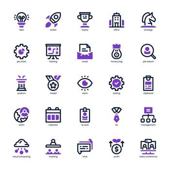 Business icon pack for your website, mobile, presentation, and logo design. Business icon mixed line and solid design. Vector graphics illustration and editable stroke.