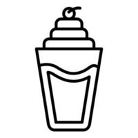 estilo de icono de refresco de crema vector