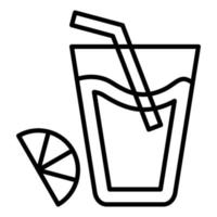 Orange Juice Icon Style vector