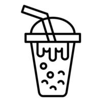 Bubble Tea Icon Style vector