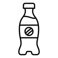 estilo de icono de botella de cola vector