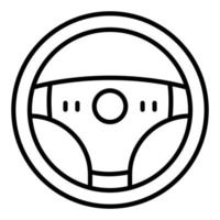 estilo de icono de volante vector