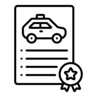 License Icon Style vector