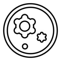 Petri Dish Icon Style vector