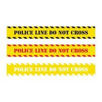 Police Line Vector Icon Design Illustration