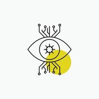 Infrastructure. monitoring. surveillance. vision. eye Line Icon vector