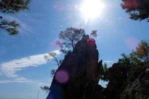 Costa brava in summer, sun, sea and lots of light photo