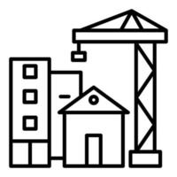 Building Contruction Icon Style vector