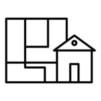 estilo de icono de arquitectura vector