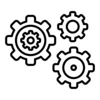 Gears Icon Style vector