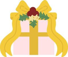 regalo de Navidad. guirnaldas, banderas, etiquetas, burbujas, cintas y pegatinas. colección de iconos decorativos de feliz navidad vector