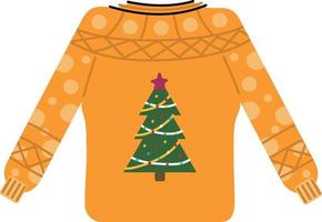 Christmas sweater. Garlands, flags, labels, bubbles, ribbons and stickers. Collection of Merry Christmas decorative icons. vector