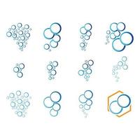 bubble water logo vector