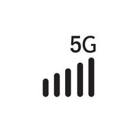 plantilla de vector de signo de logotipo 5g