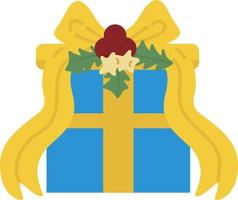 regalo de Navidad. guirnaldas, banderas, etiquetas, burbujas, cintas y pegatinas. colección de iconos decorativos de feliz navidad vector