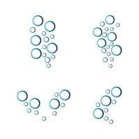 bubble water logo vector