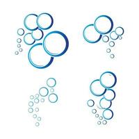 bubble water logo vector