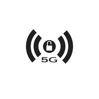 plantilla de vector de signo de logotipo 5g