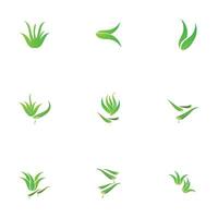 plantilla de diseño de ilustración de logotipo de aloe vera vector