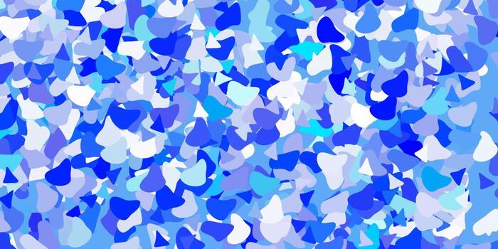 Light blue vector template with abstract forms.