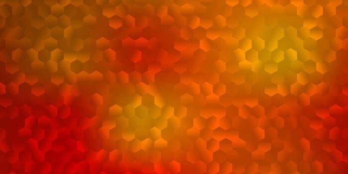 Light orange vector pattern with hexagons.