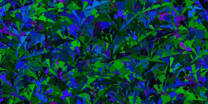 Dark Multicolor vector texture with random triangles.