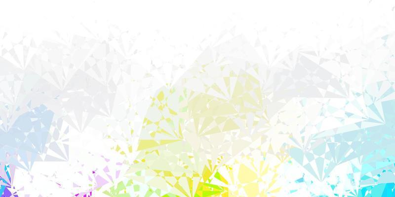 Light Multicolor vector pattern with polygonal shapes.