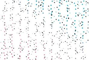 Light Blue, Red vector pattern in polygonal style with circles.