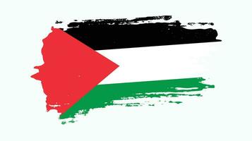 Palestine grunge texture flag vector