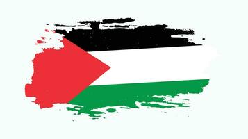 diseño de vector de bandera de textura palestina
