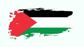 Splash texture effect Palestine flag vector