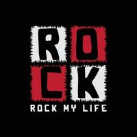 Rock t-shirt and apparel design vector