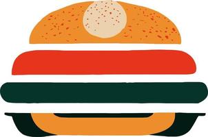 Delicious Hamburger Illustration vector