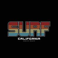 tipografía de ilustración de california. perfecto para el diseño de camisetas vector