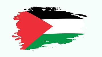 Palestine grunge texture abstract flag vector