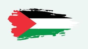 New vintage Palestine grunge flag vector