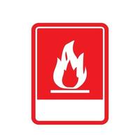 flammable object part warning board vector. vector