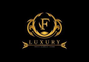 Letter F Luxury Logo Template Decoration vector